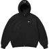 Supreme Nike Zip Up Hooded Sweatshirt - Black (front)