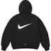 Supreme Nike Zip Up Hooded Sweatshirt - Black (front)
