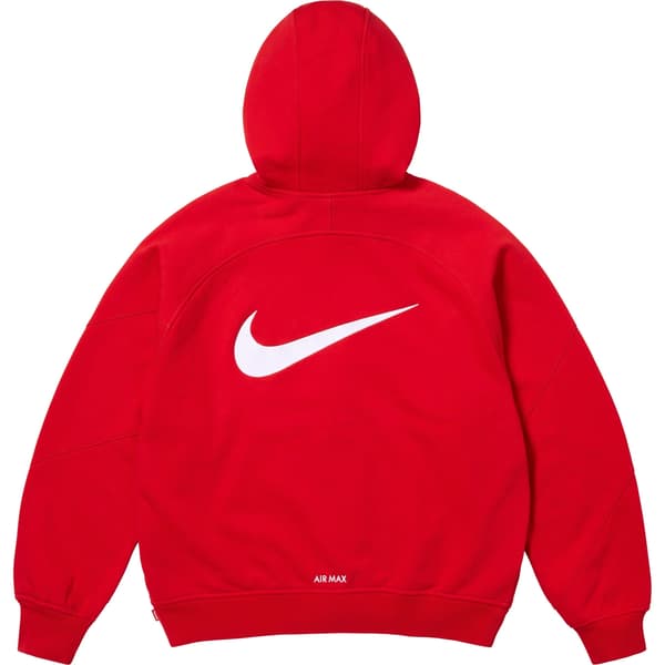 Supreme Nike Zip Up Hooded Sweatshirt - Red (front)