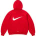 Supreme Nike Zip Up Hooded Sweatshirt - Red (front)