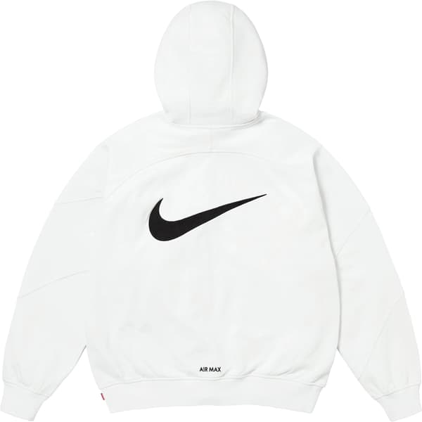 Supreme Nike Zip Up Hooded Sweatshirt - White (front)