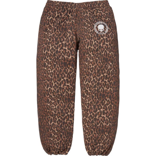 Supreme Number (N)ine Drawstring Sweatpant - Leopard (front)