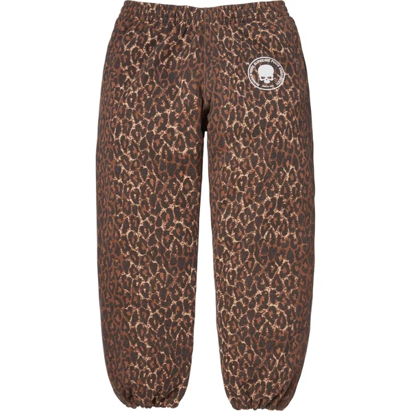 Supreme Number (N)ine Drawstring Sweatpant - Leopard (front)