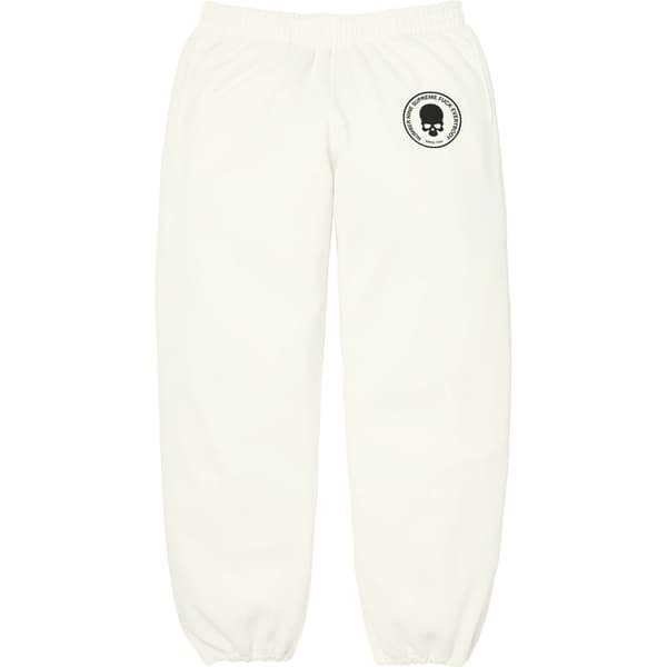 Supreme Number (N)ine Drawstring Sweatpant - White (front)