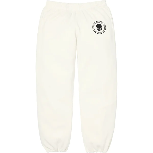 Supreme Number (N)ine Drawstring Sweatpant - White (front)