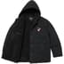 Supreme Number (N)ine Faux Shearling Hooded Coat - Black (front)