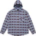 Supreme Number (N)ine Hooded Flannel Shirt - Blue (front)