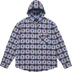 Supreme Number (N)ine Hooded Flannel Shirt - Blue (front)