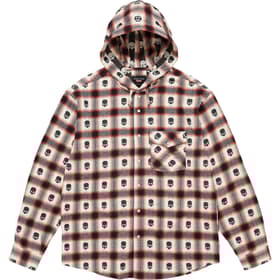Supreme Number (N)ine Hooded Flannel Shirt White