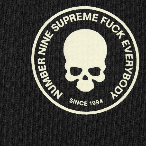 Supreme Number (N)ine Hooded Sweatshirt - Black (front)