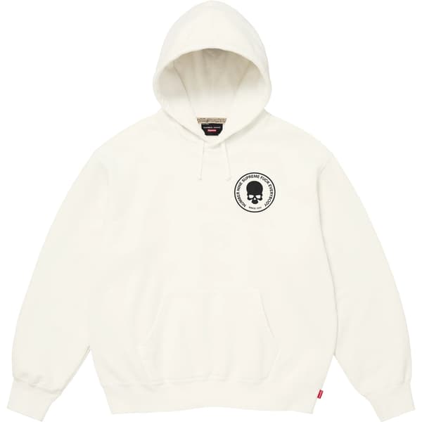 Supreme Number (N)ine Hooded Sweatshirt - White (front)