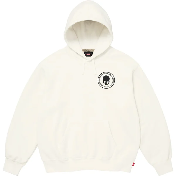 Supreme Number (N)ine Hooded Sweatshirt - White (front)