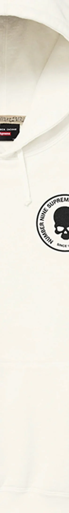 Supreme Number (N)ine Hooded Sweatshirt - White (front)