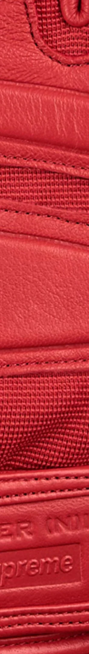 Supreme Number (N)ine Leather Gloves - Red (front)