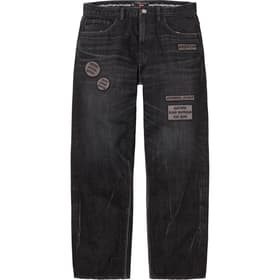 Supreme Number (N)ine Patches Loose Fit Selvedge Jean Black