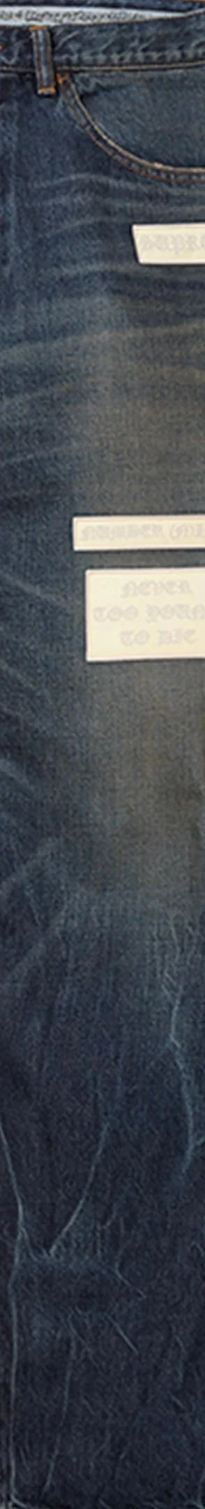 Supreme Number (N)ine Patches Loose Fit Selvedge Jean - Washed Indigo (front)
