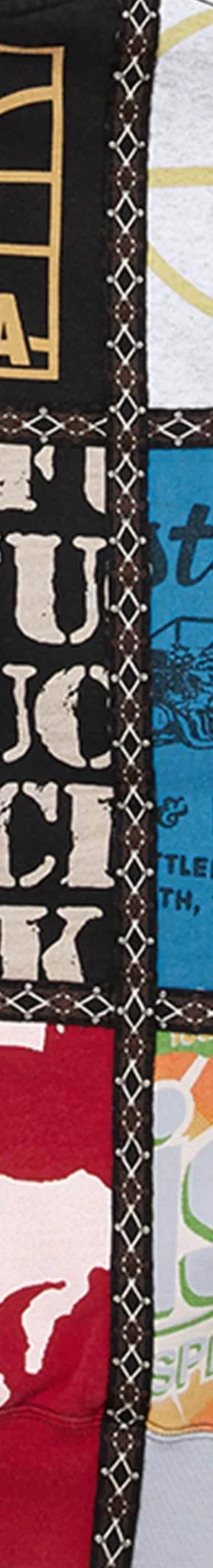 Supreme Number (N)ine Patchwork Zip Up Hooded Sweatshirt - Multicolor (front)