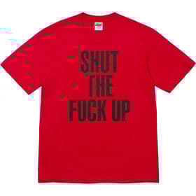 Supreme Number (N)ine Shut Up Tee Red