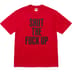 Supreme Number (N)ine Shut Up Tee - Red (front)