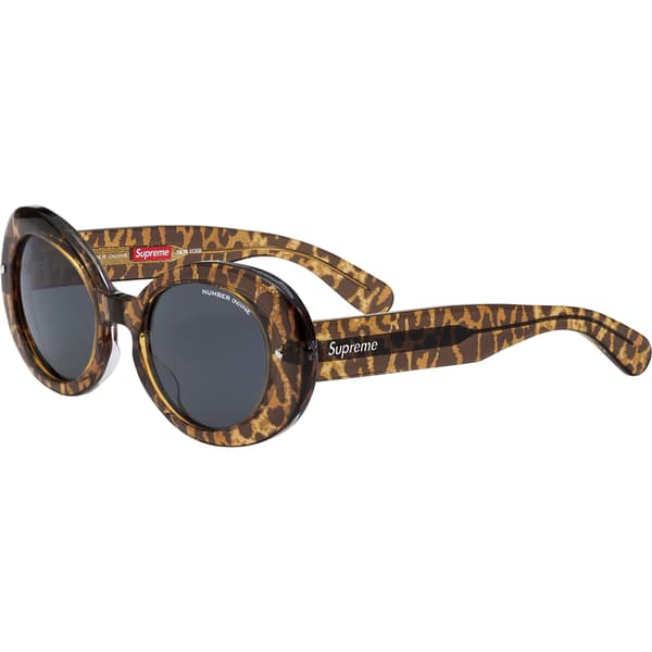 Supreme Number (N)ine Sunglasses - Leopard (front)