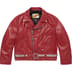 Supreme Number (N)ine Schott Perfecto Leather Jacket - Red (front)