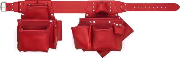 Supreme Occidental Leather Tool Belt - Red (front)