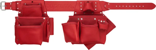 Supreme Occidental Leather Tool Belt - Red (front)