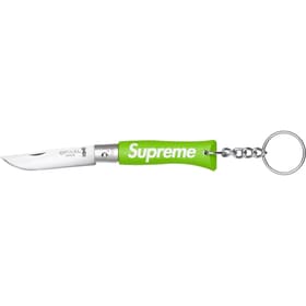 Supreme Opinel No. 4 Knife Keychain Green
