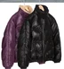 Supreme Schott Chevron Leather Down Puffer Jacket - Product Image