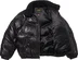 Supreme Schott Chevron Leather Down Puffer Jacket - Black (front)