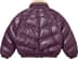Supreme Schott Chevron Leather Down Puffer Jacket - Purple (front)