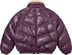 Supreme Schott Chevron Leather Down Puffer Jacket - Purple (front)