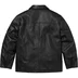 Supreme Schott Leather Car Coat - Black (front)