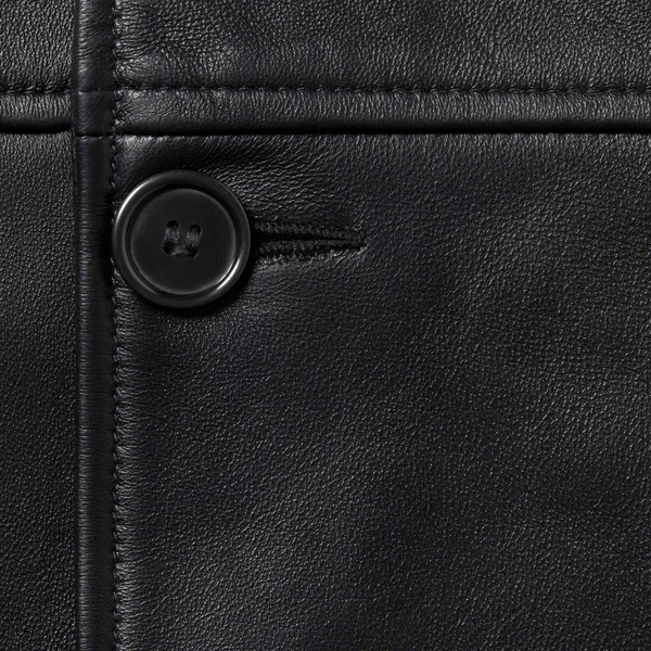 Supreme Schott Leather Car Coat - Black (front)