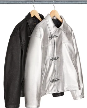 Supreme Schott Leather Clip Jacket