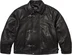 Supreme Schott Leather Clip Jacket - Black (front)