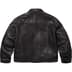 Supreme Schott Leather Clip Jacket - Black (front)