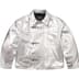 Supreme Schott Leather Clip Jacket - Silver (front)