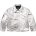 Supreme Schott Leather Clip Jacket - Silver (front)