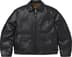 Supreme Schott Leather Racer Jacket - Black (front)