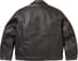 Supreme Schott Leather Racer Jacket - Black (front)
