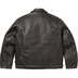 Supreme Schott Leather Racer Jacket - Black (front)