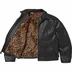Supreme Schott Leather Racer Jacket - Black (front)
