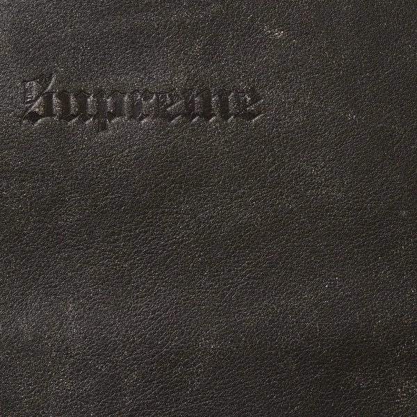 Supreme Schott Leather Racer Jacket - Black (front)