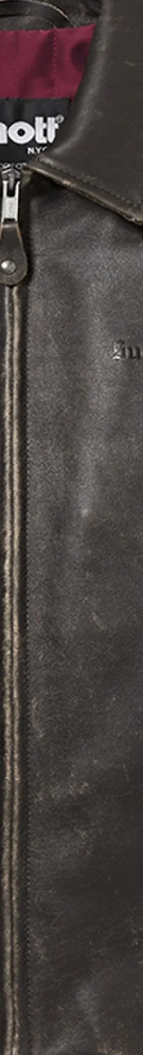 Supreme Schott Leather Racer Jacket - Black (front)