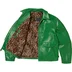 Supreme Schott Leather Racer Jacket - Green (front)