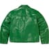 Supreme Schott Leather Racer Jacket - Green (front)