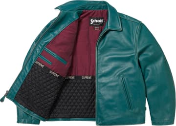Supreme Schott Leather Racer Jacket