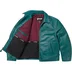 Supreme Schott Leather Racer Jacket - Teal (front)