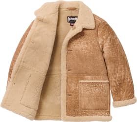 Supreme Schott Shearling Coat Tan